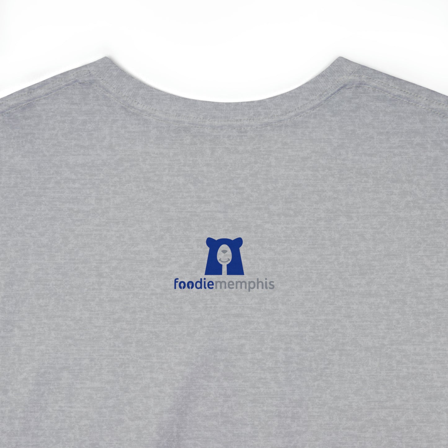 funny taco shirt dark heather back logo