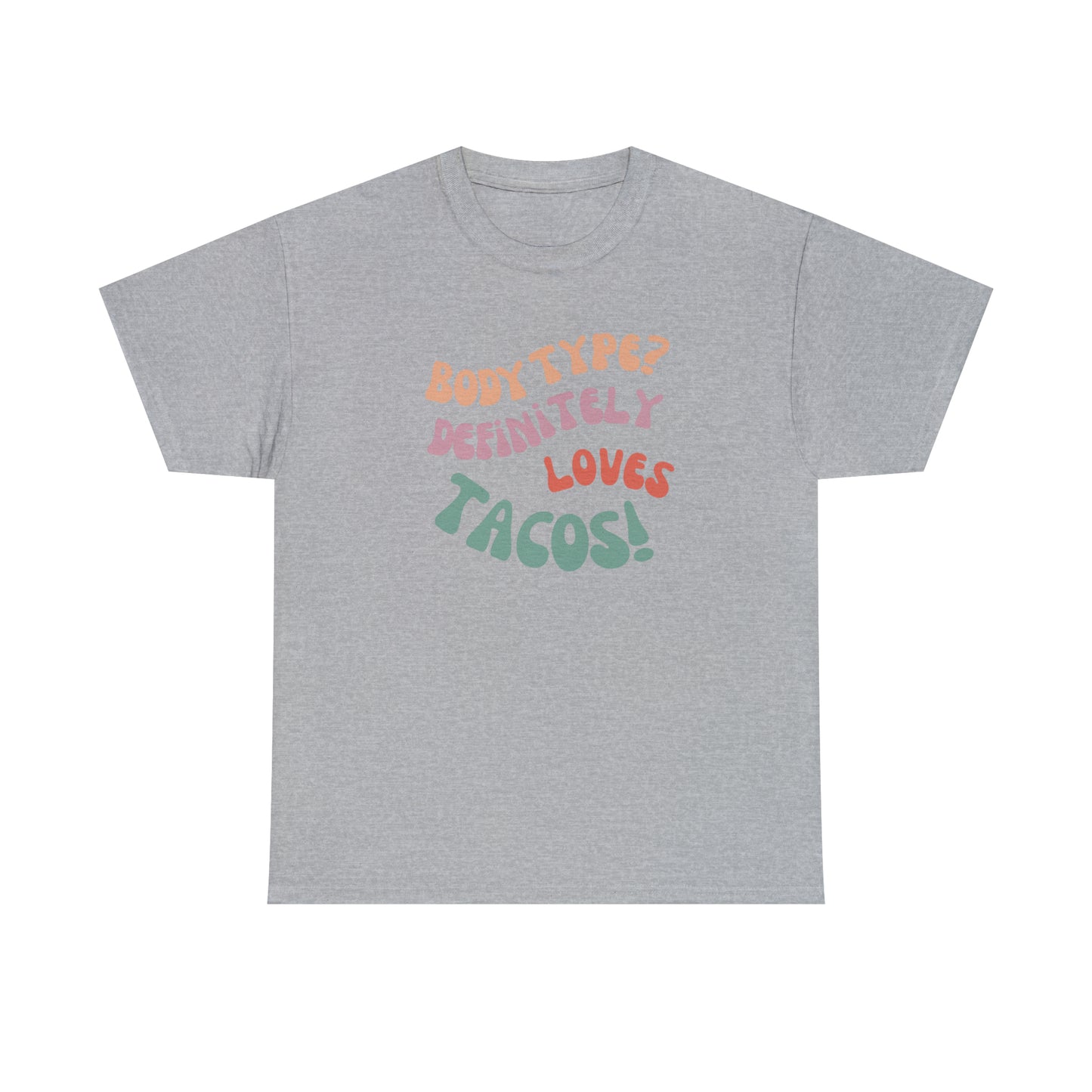 funny taco shirt dark heather front