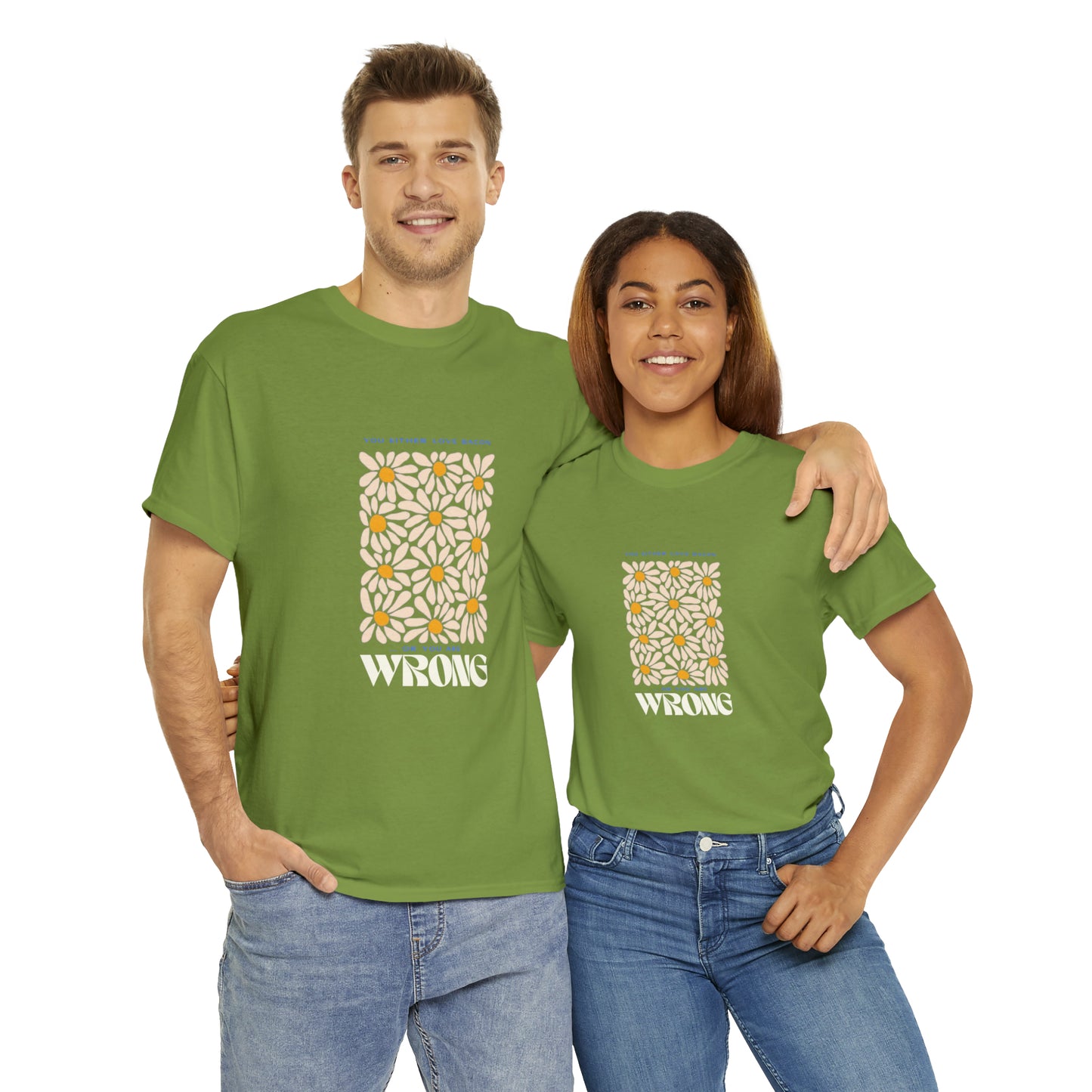 bacon shirts kiwi front