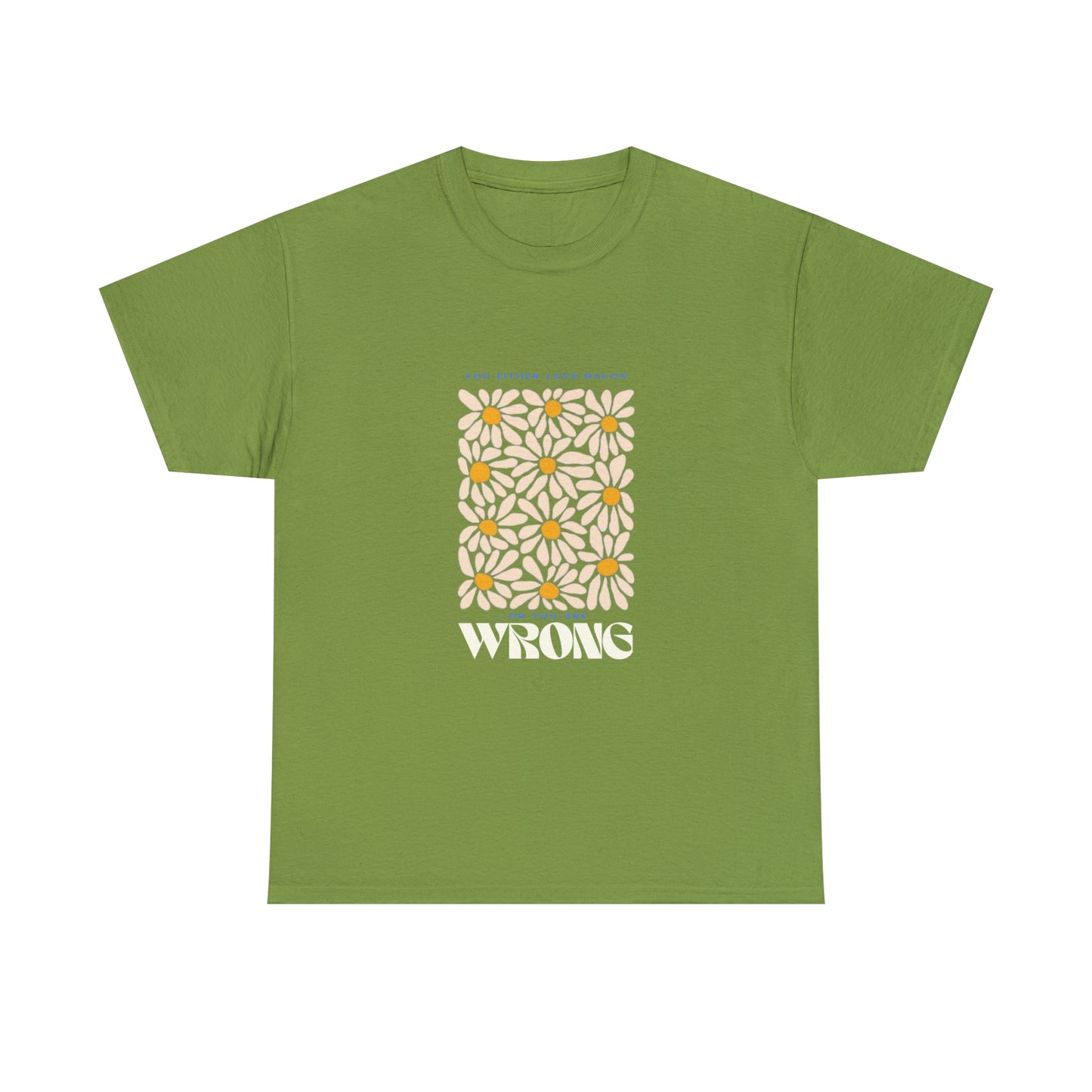 bacon shirt kiwi front