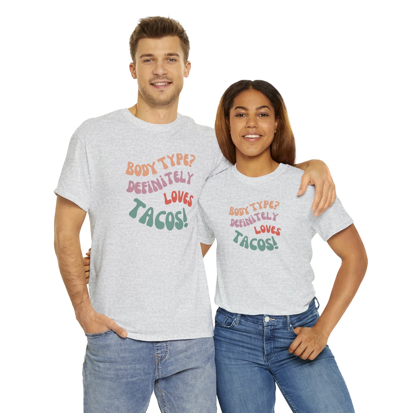 funny taco shirts heather front