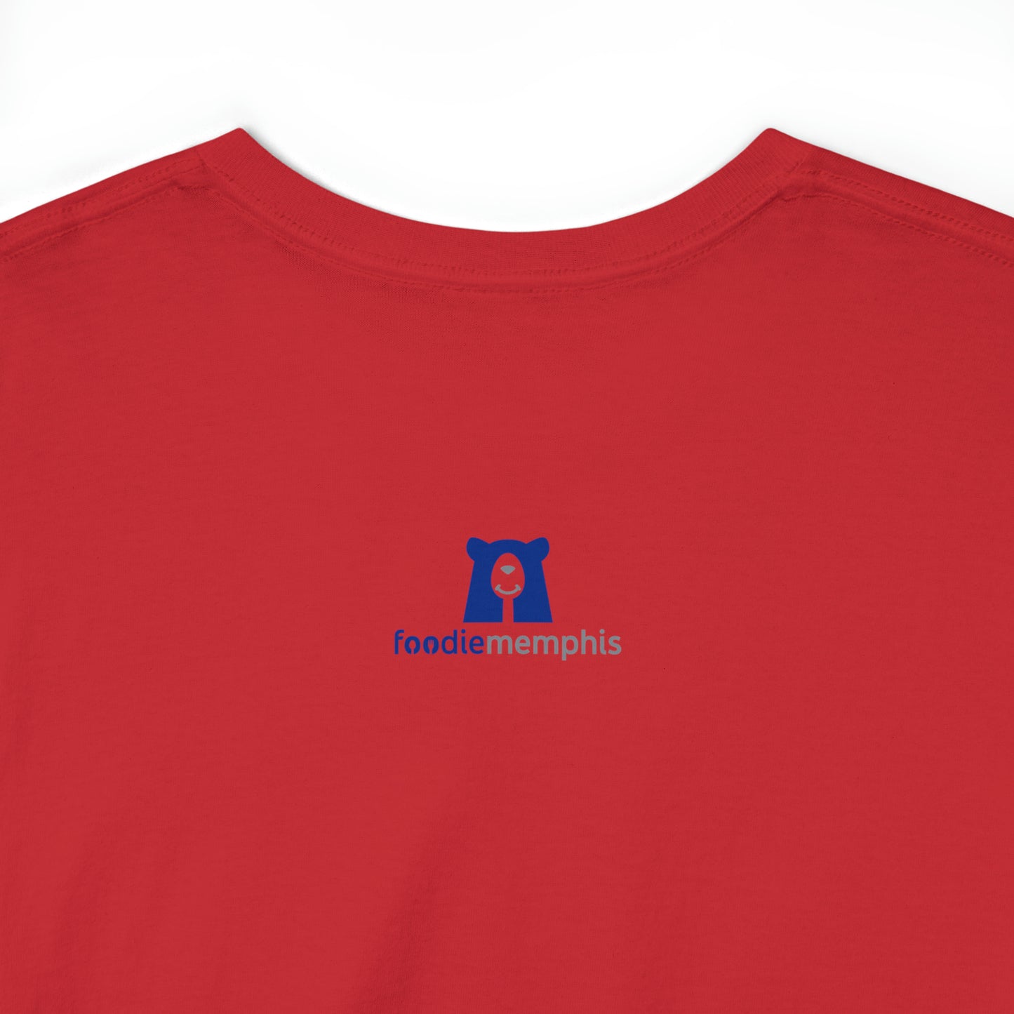 funny taco shirt red back logo