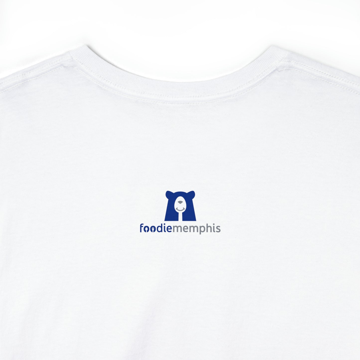 funny taco shirt white back logo