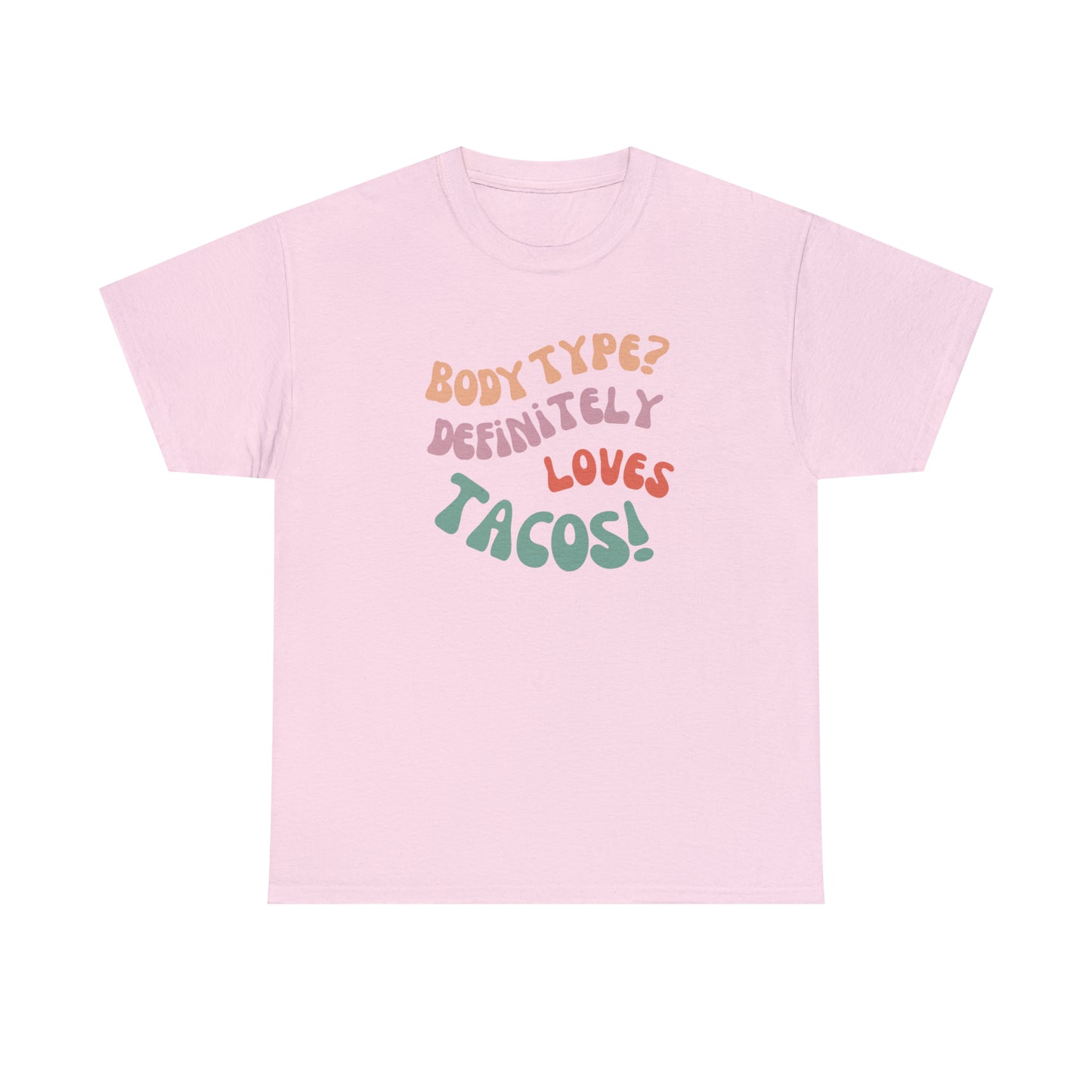 funny taco shirt pink front