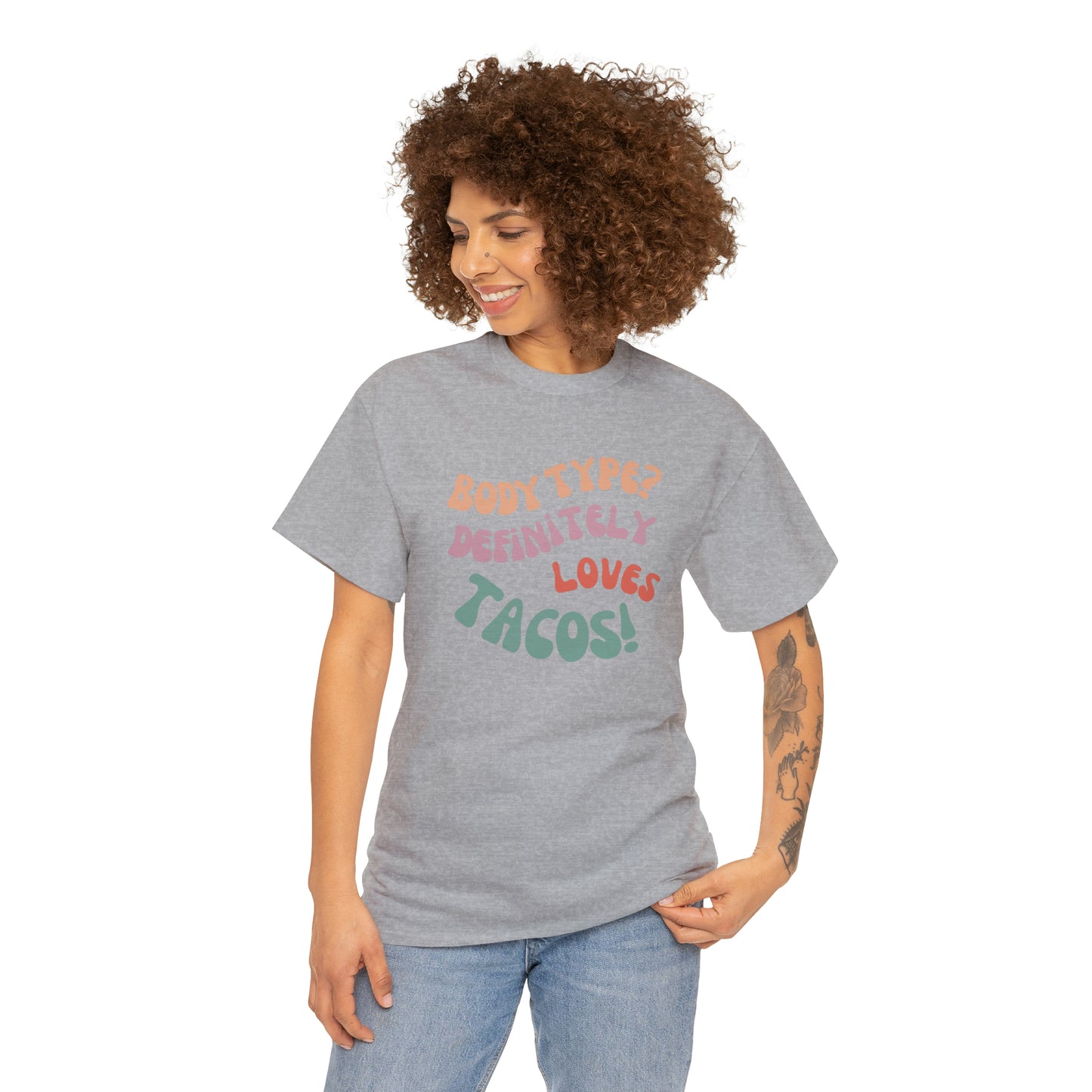 funny taco tshirt dark heather front