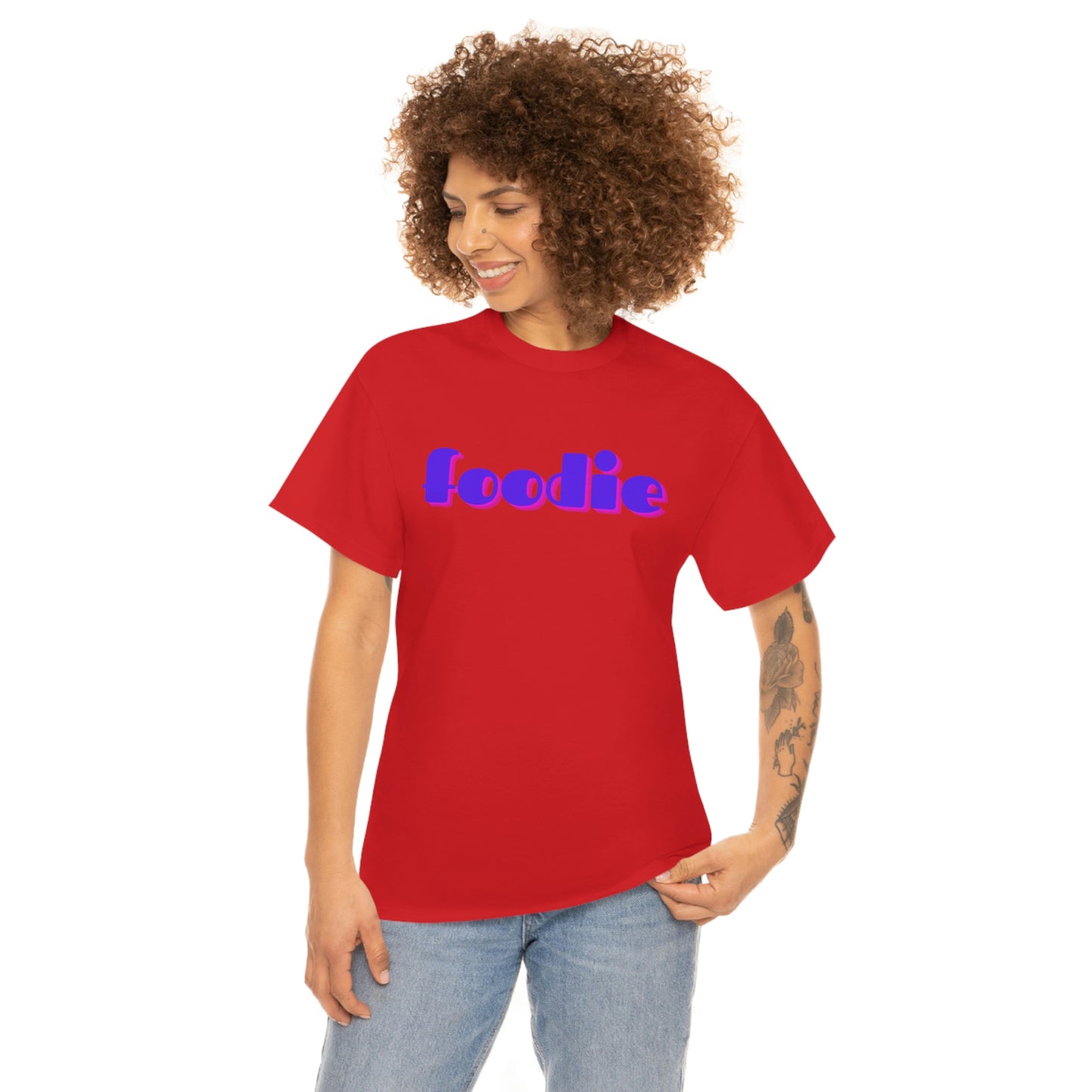 foodie tshirt red front