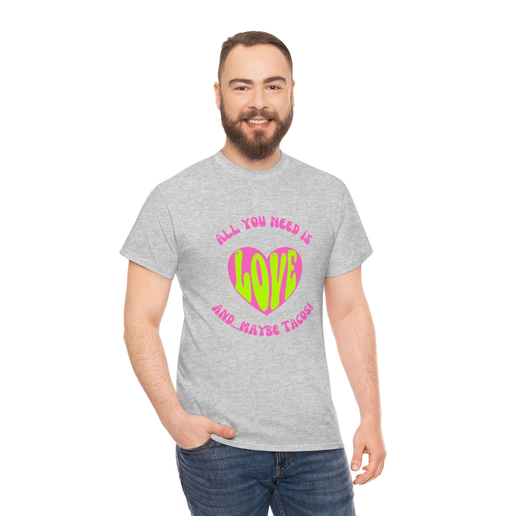 funny taco shirt heather front
