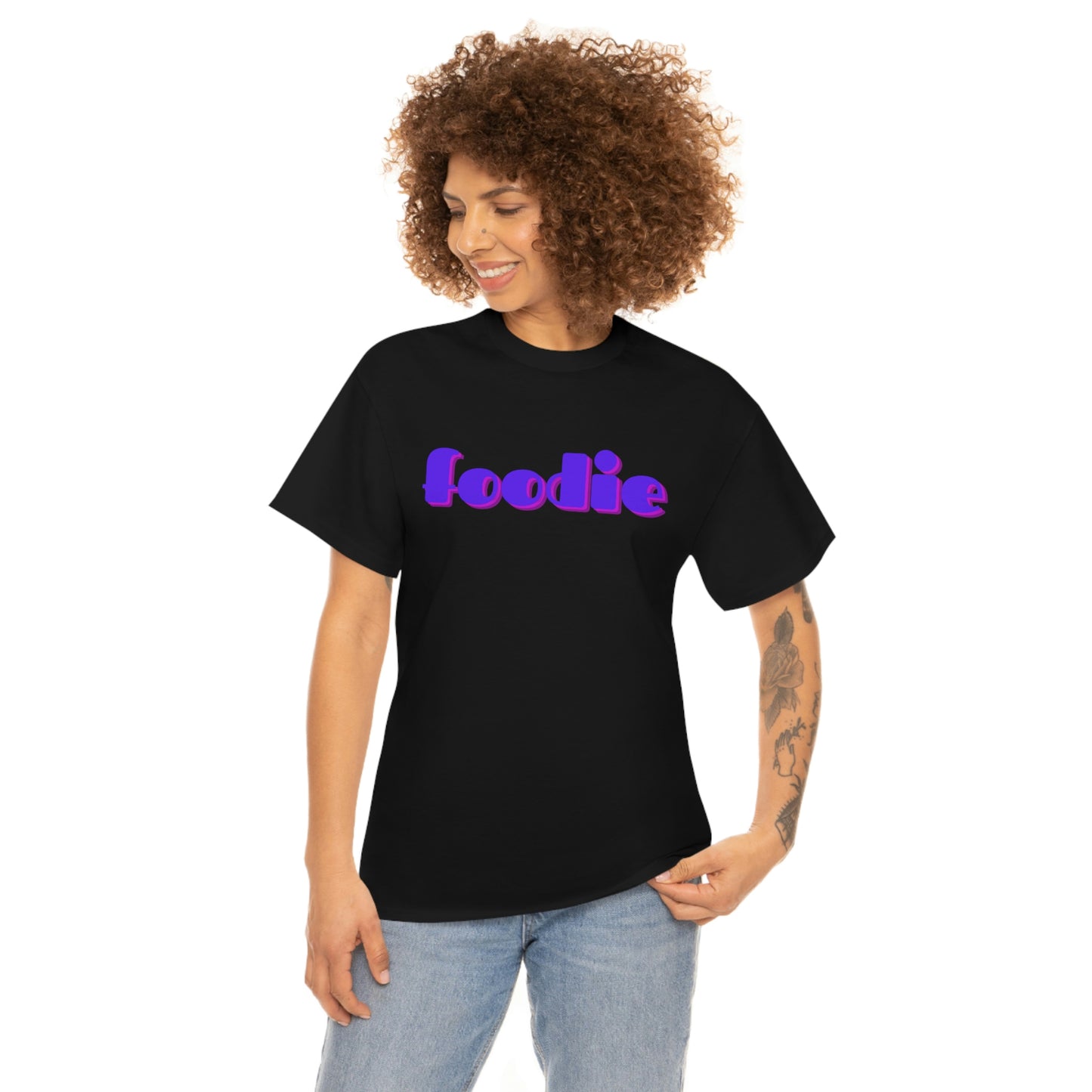 foodie tshirt black front