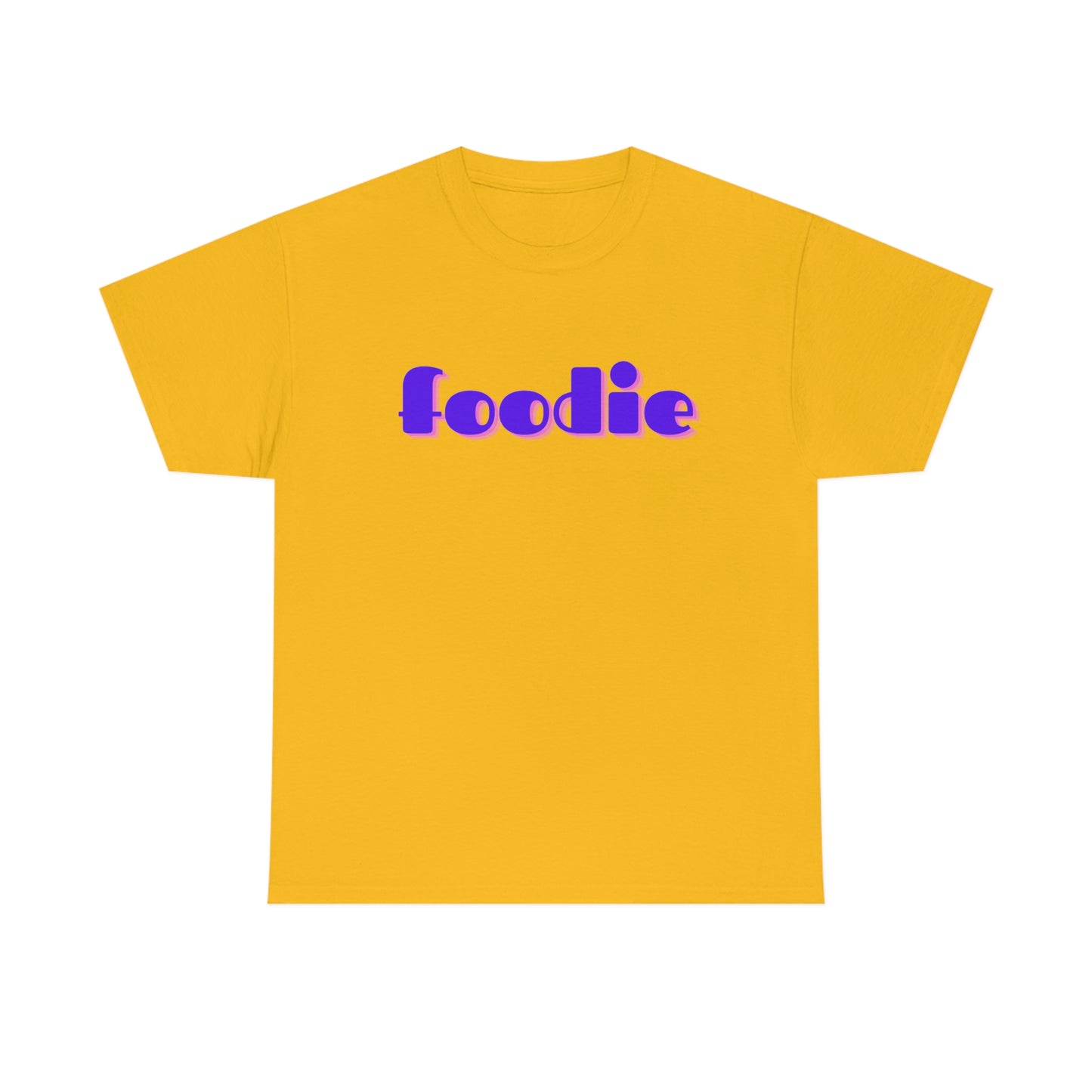 foodie shirt gold front