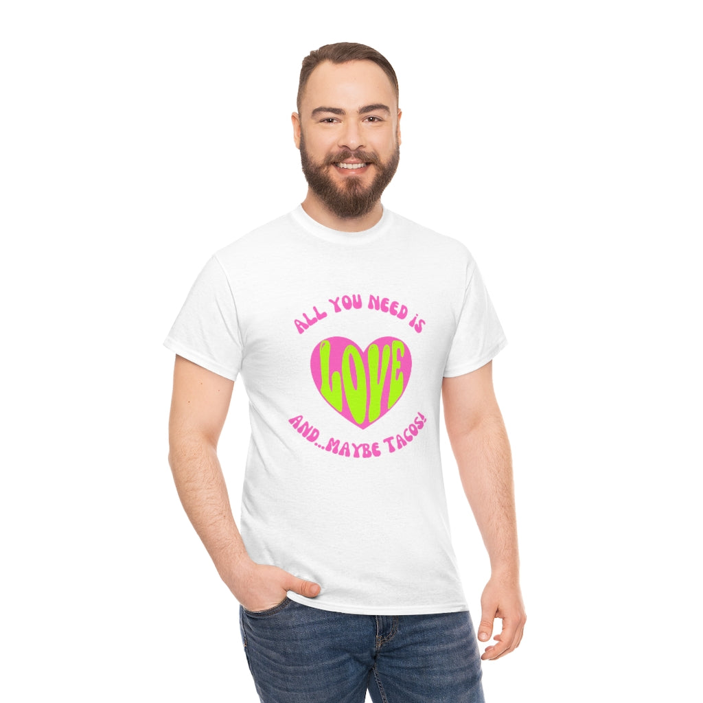 funny taco tshirt white front