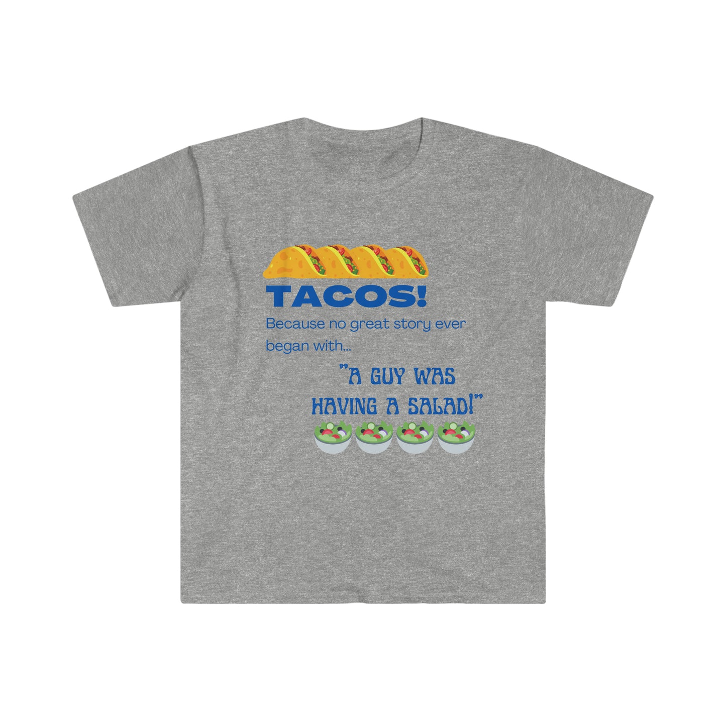funny taco shirt heather front