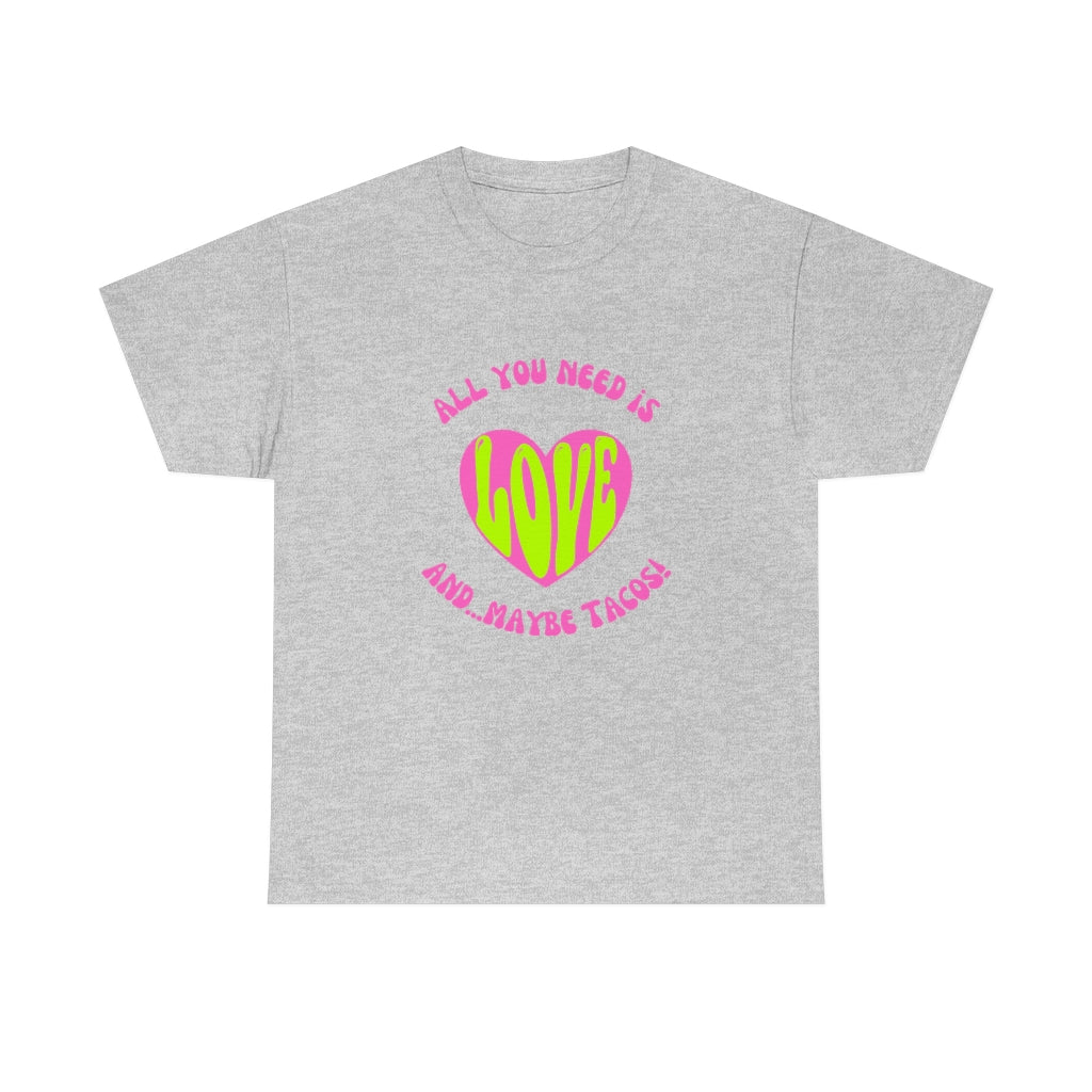 funny taco shirt heather front