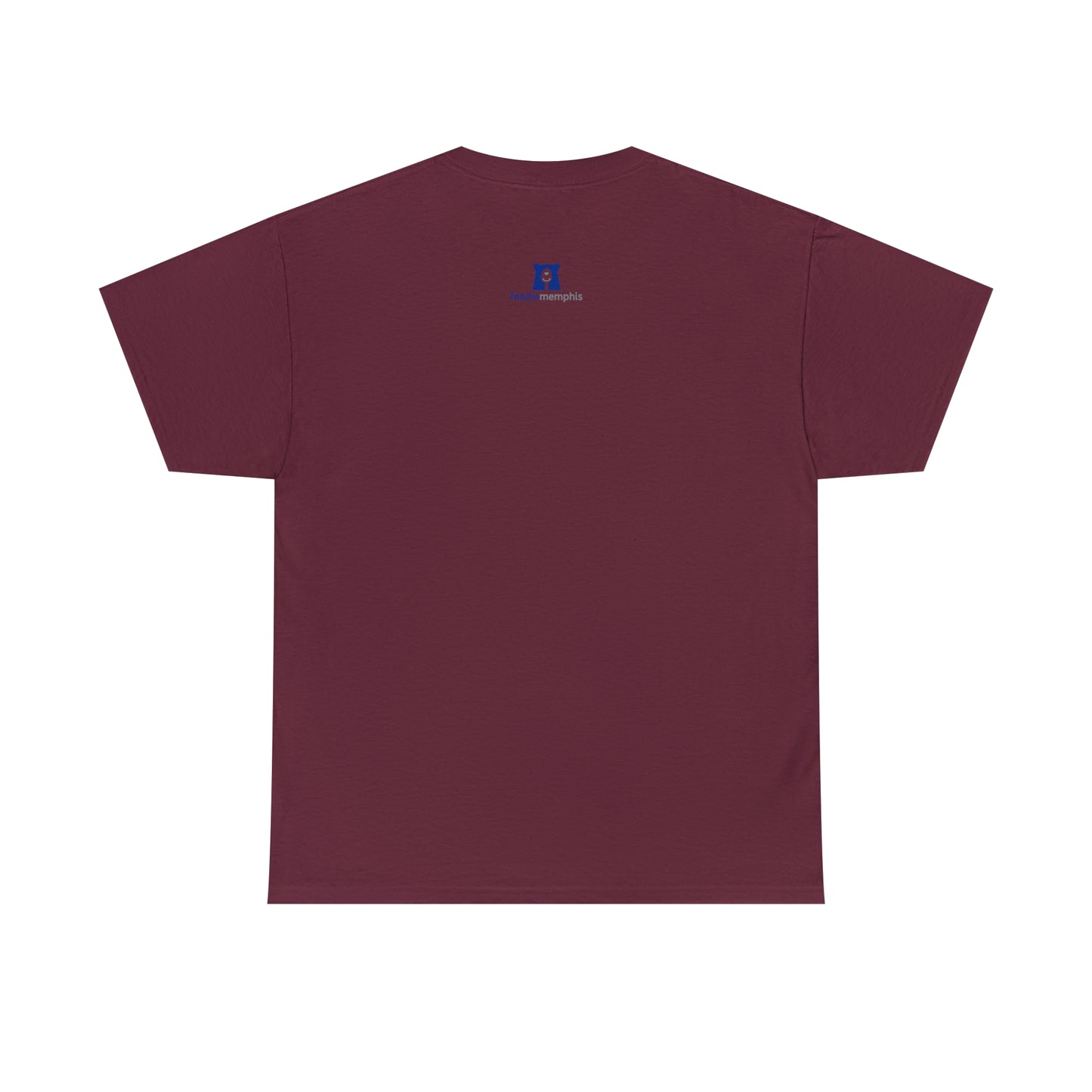 kale shirt maroon back