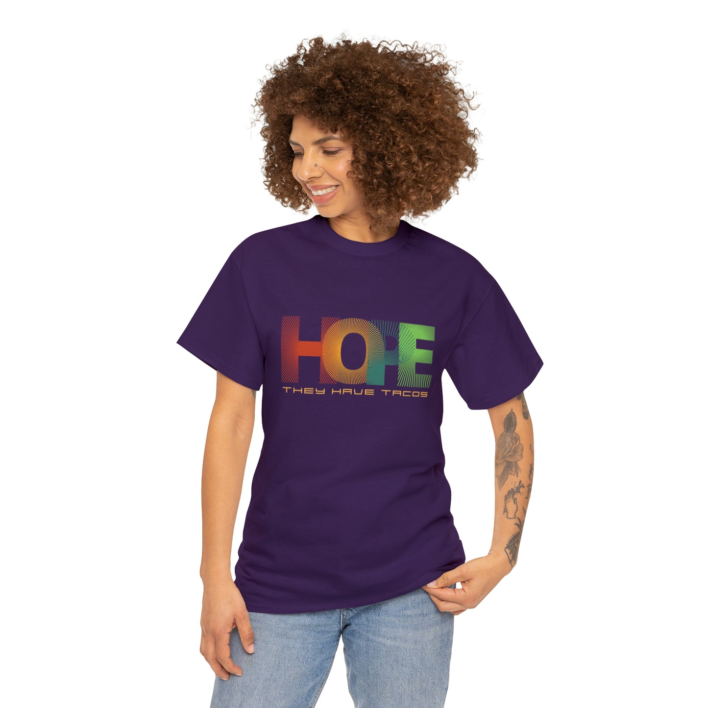 funny taco t-shirt purple front