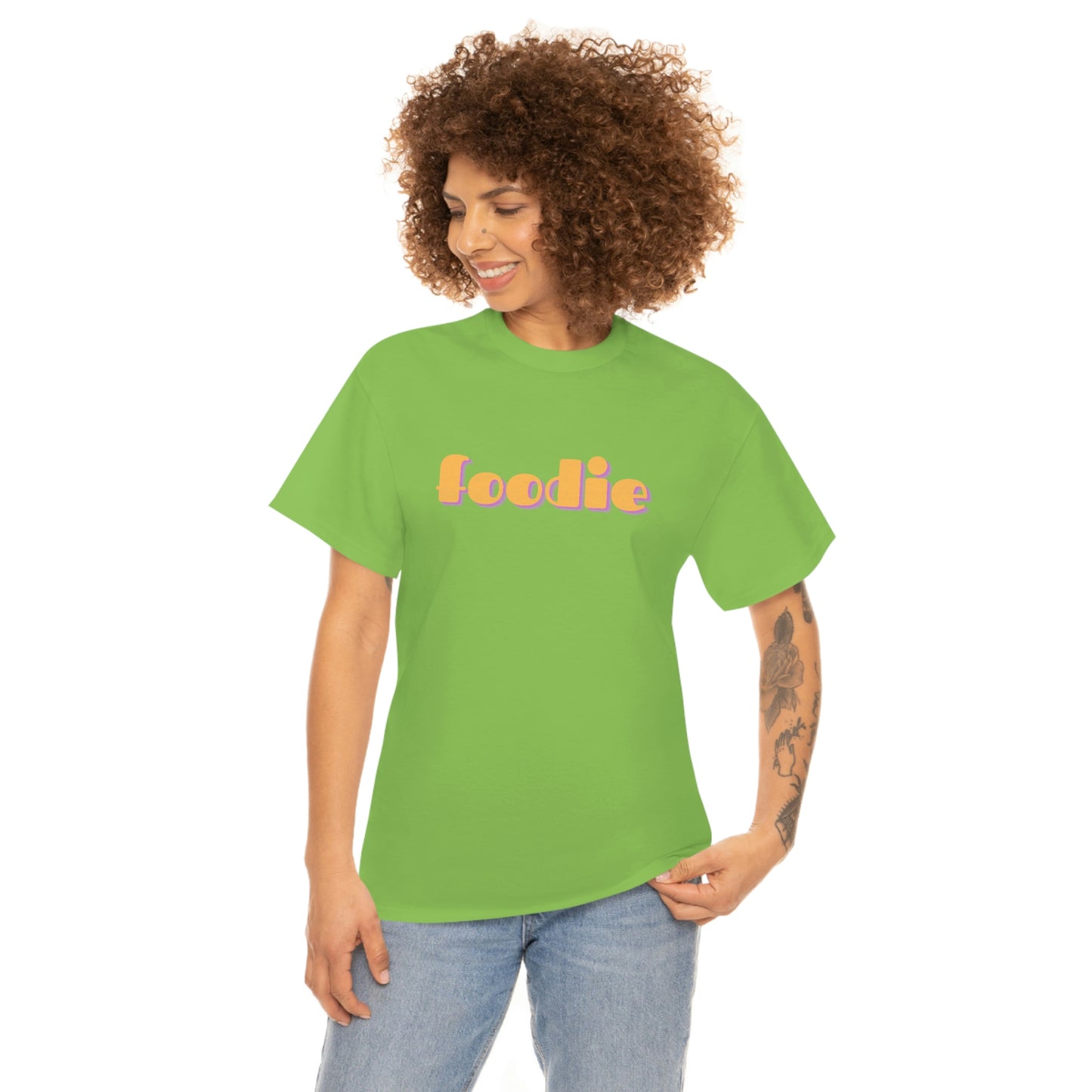 foodie tshirt lime front