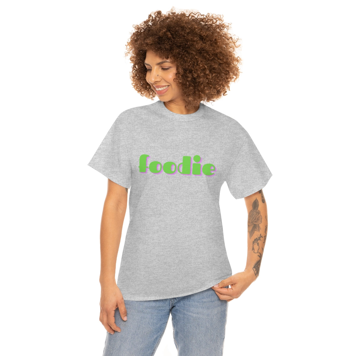 foodie tshirt heather front