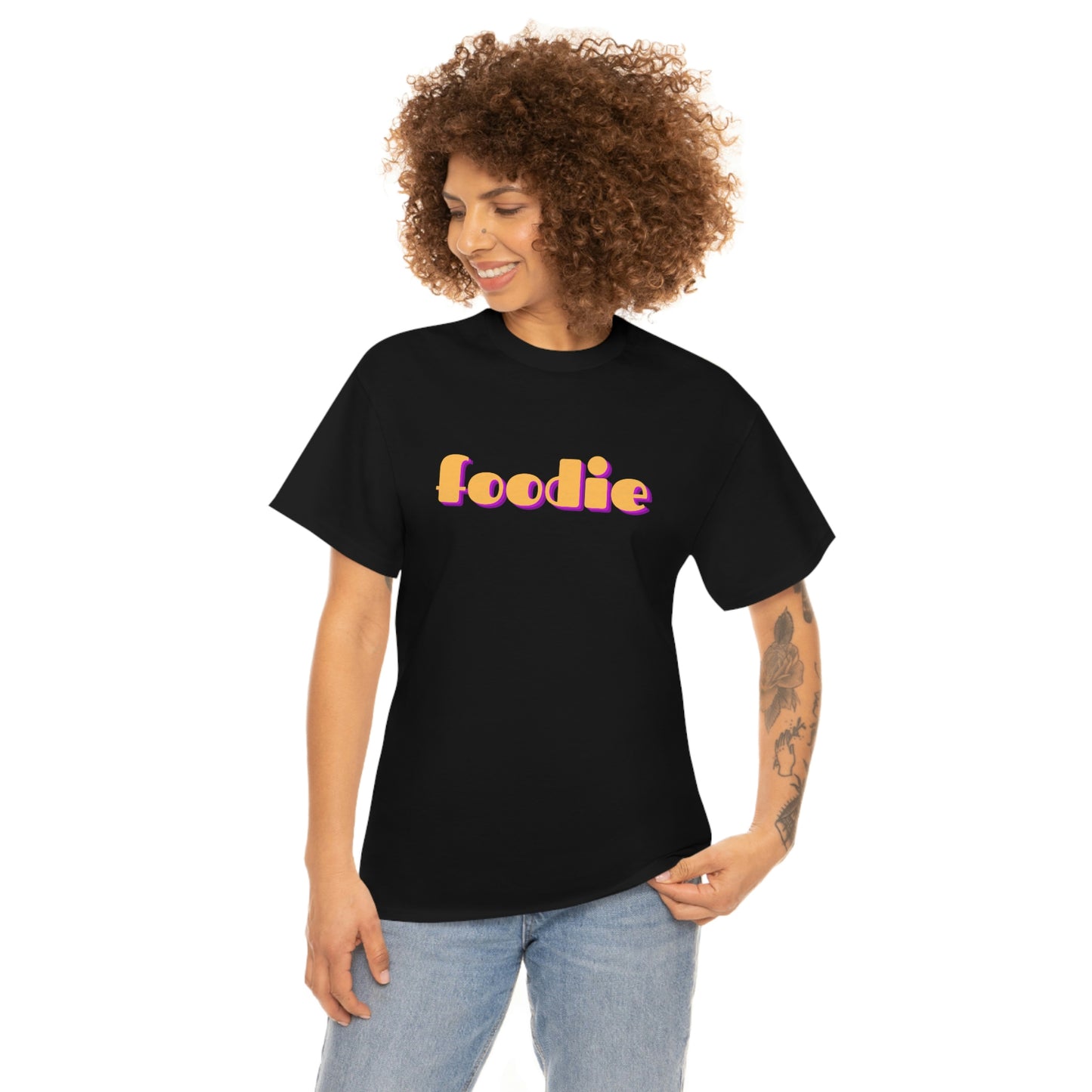 foodie tshirt black front