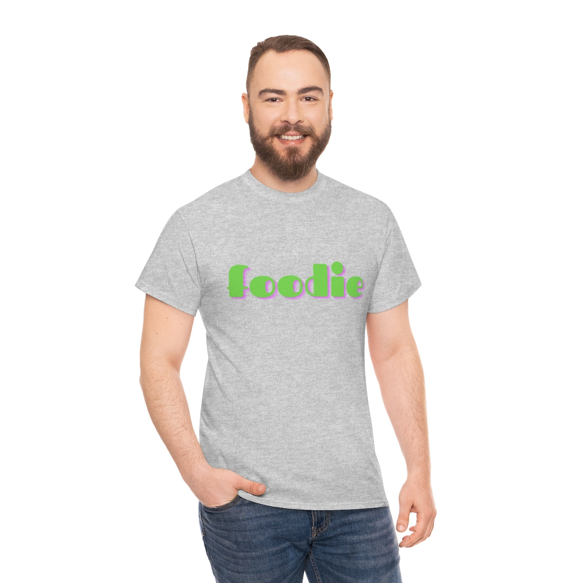 foodie shirts heather front