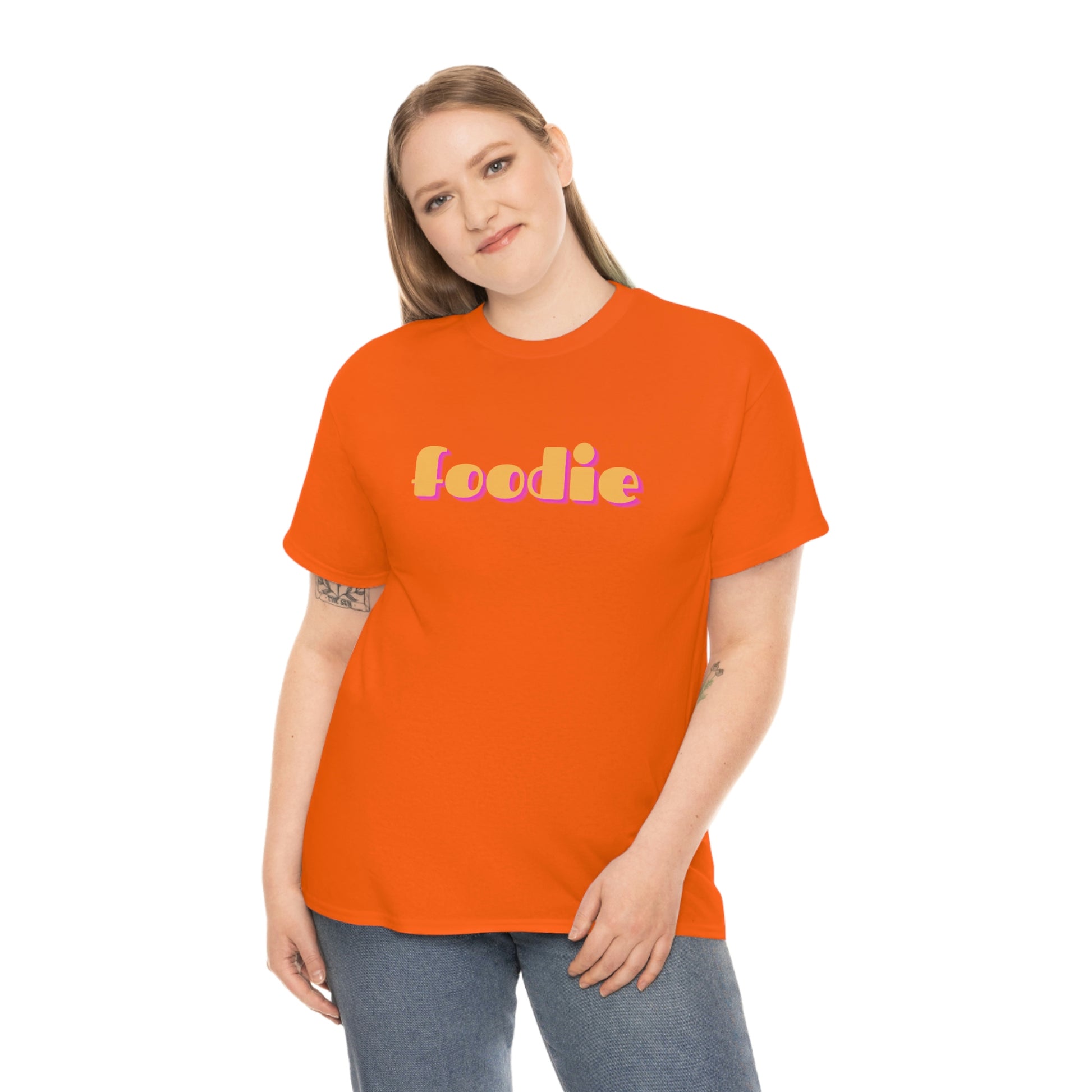 foodie t-shirt orange front