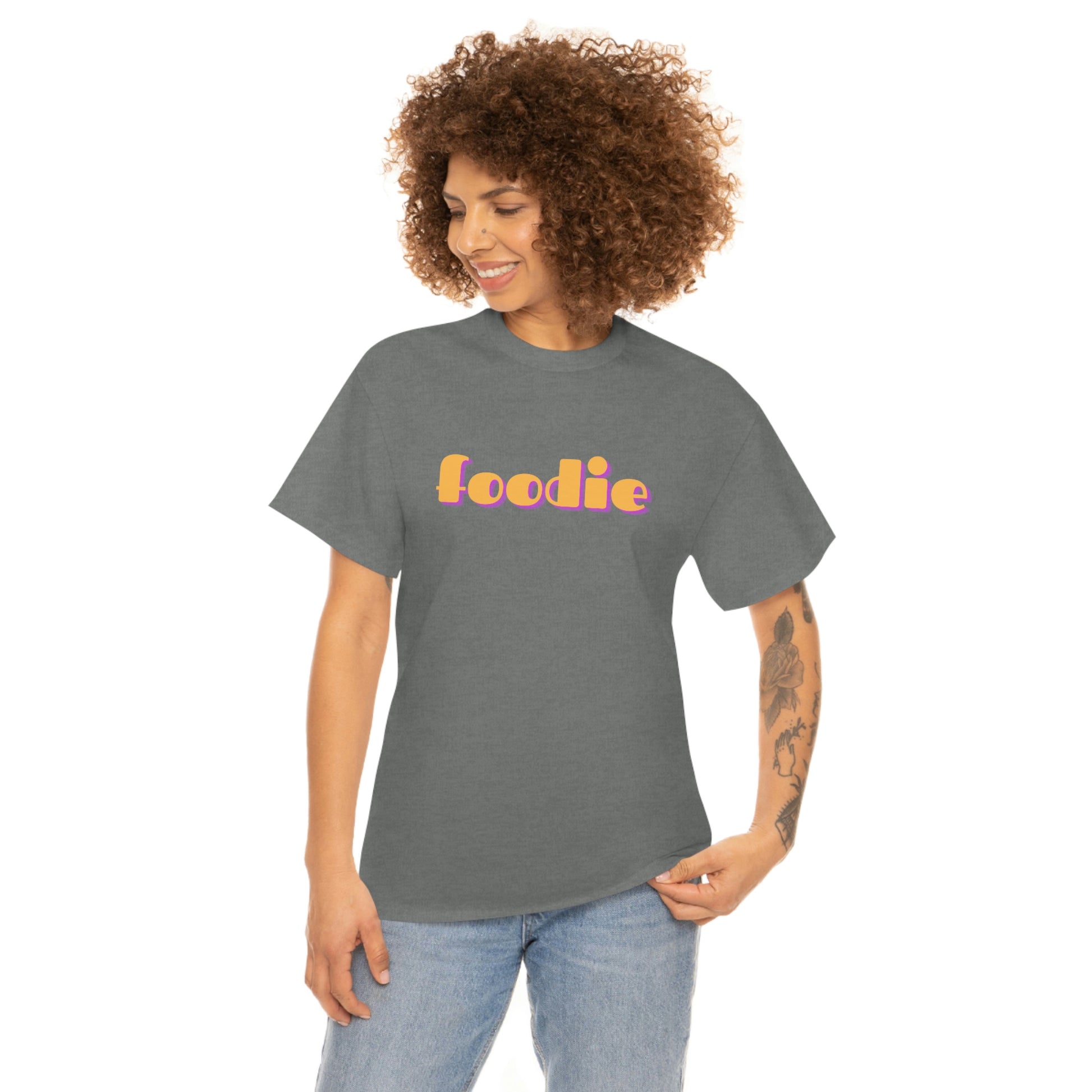 foodie tshirt grey front