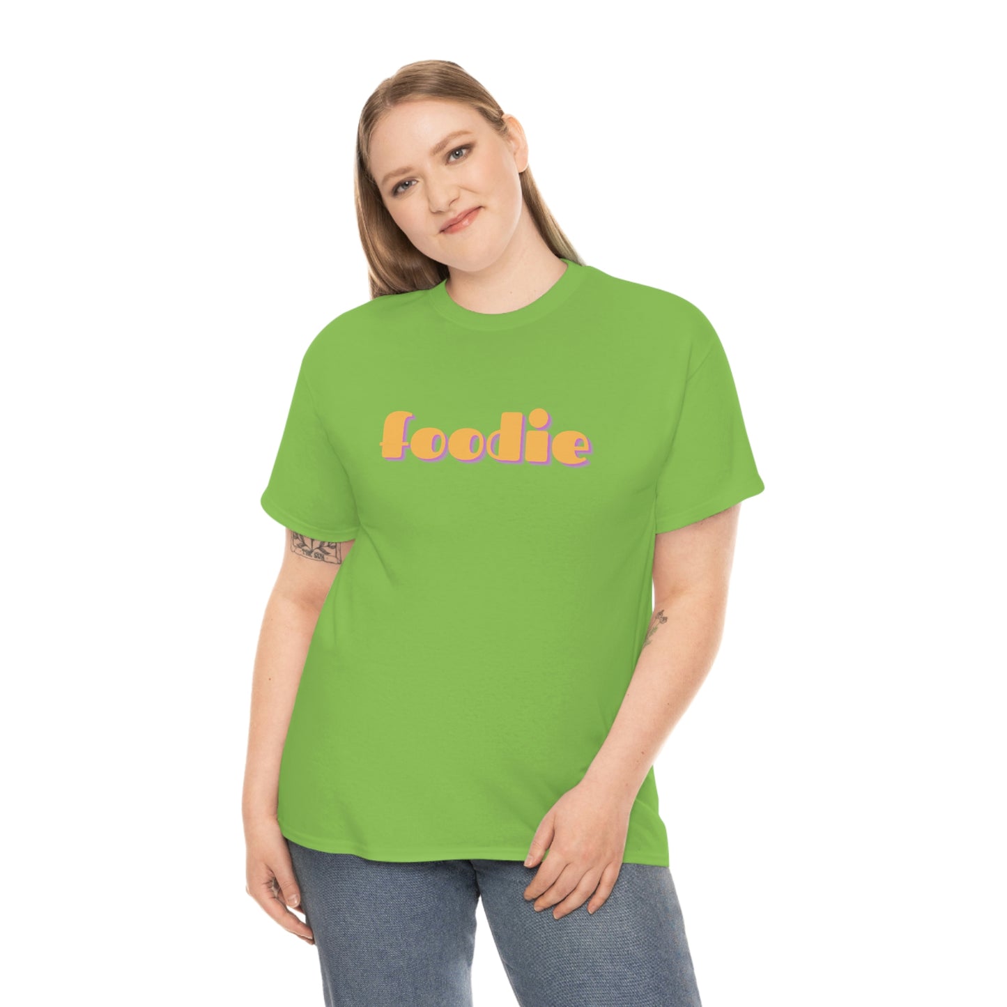 foodie t-shirt lime front