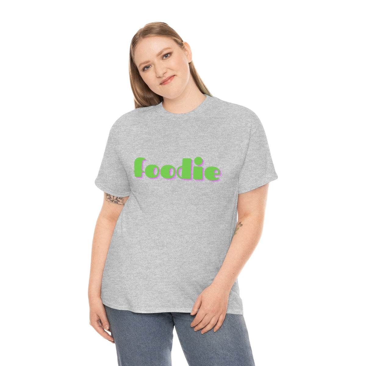 foodie t-shirt heather front